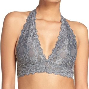 Free People Halter Lace Bralette